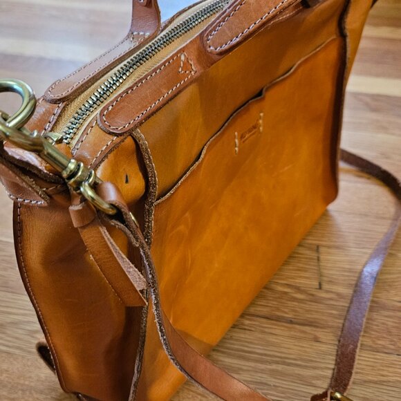 Old Trend Modern Vintage Leather Messager's bag (excellent condition) - Picture 1 of 6